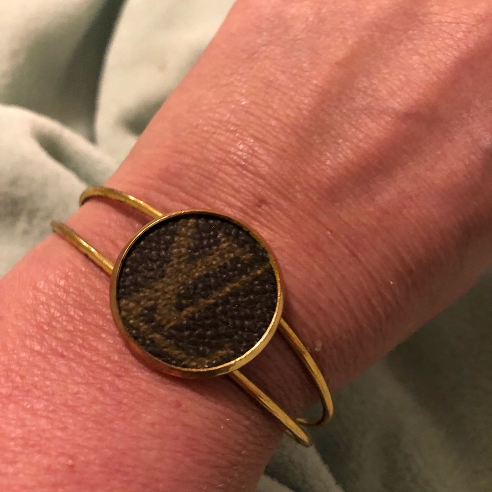 Louis Vuitton Monogramed Handmade Bracelet